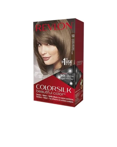 Revlon Mass Market Colorsilk Tinte 50-Castañoclaro Cenizo